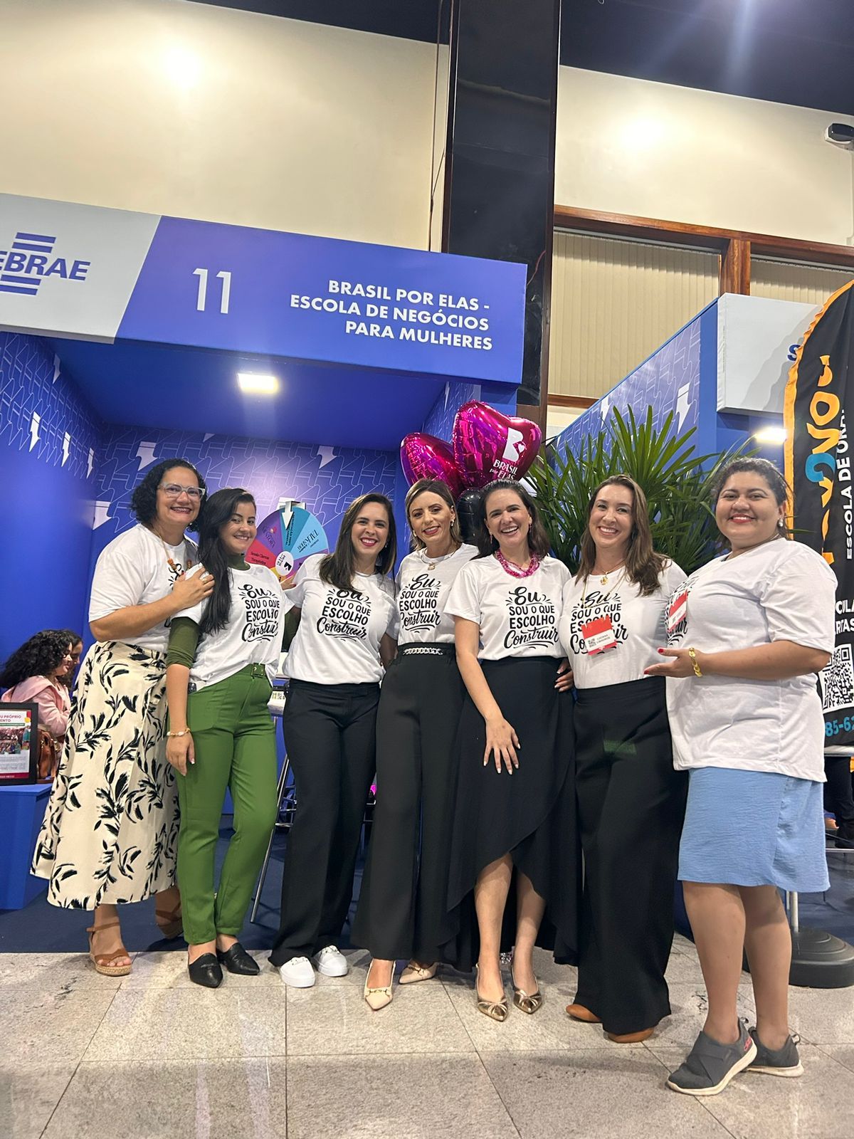 Time da Brasil por Elas no estande da Feira do Empreendedor do Sebrae